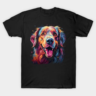 Golden Retriever Rainbow T-Shirt